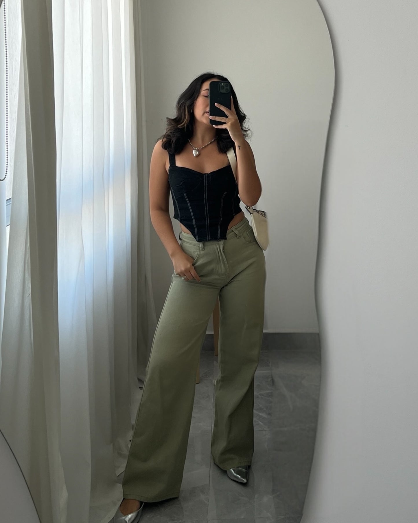 Jean verde Sybilla by Falabella