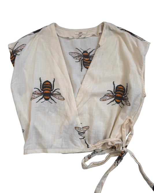 Top algodón abejas tennis Talla XS