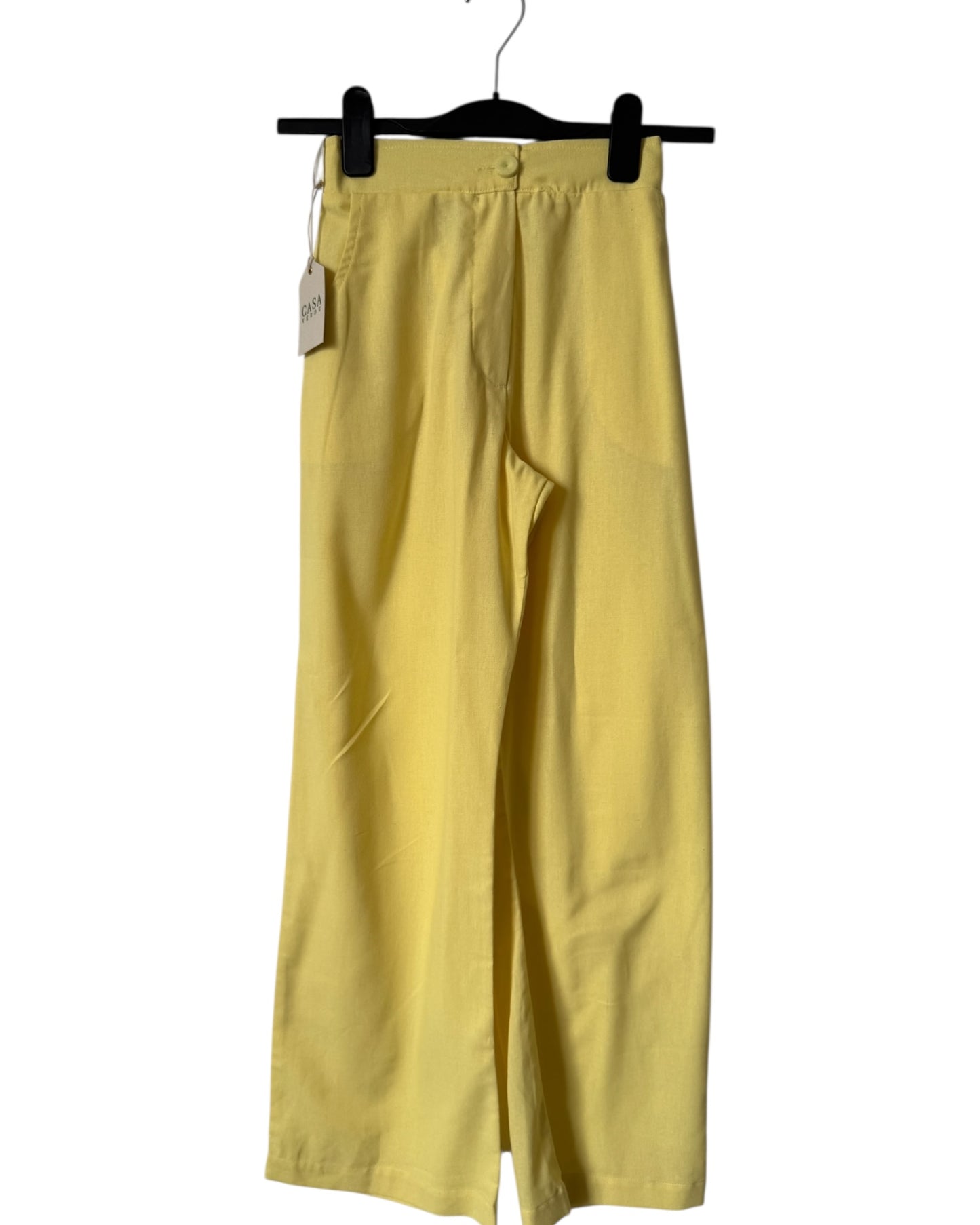 Set Lino amarillo nuevo Casa Verde Talla XS